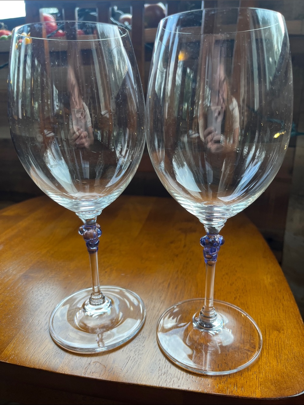 Mikasa “Chablis” crystal red wine glasses- Pair